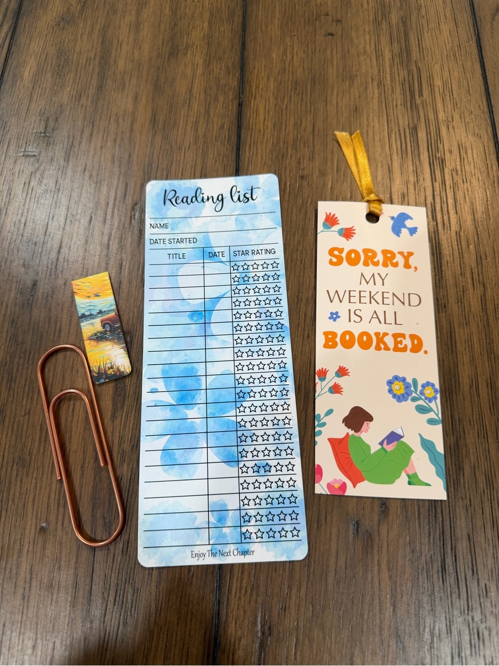 Bookmark bundle. 4 bookmarks- two paper, one metal and one magnetic - Picture 3 of 4